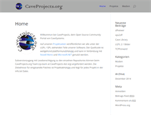 Tablet Screenshot of caveprojects.org